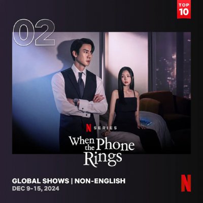 ​【韩剧】《现在拨打的电话》连续3周稳居Netflix全球榜单第2位